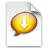 iChat Yellow Transfer Icon 48x48 png